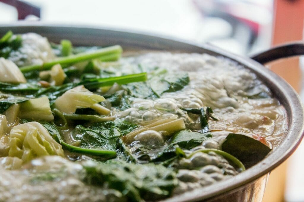 boiling cooking method vegetables asian style