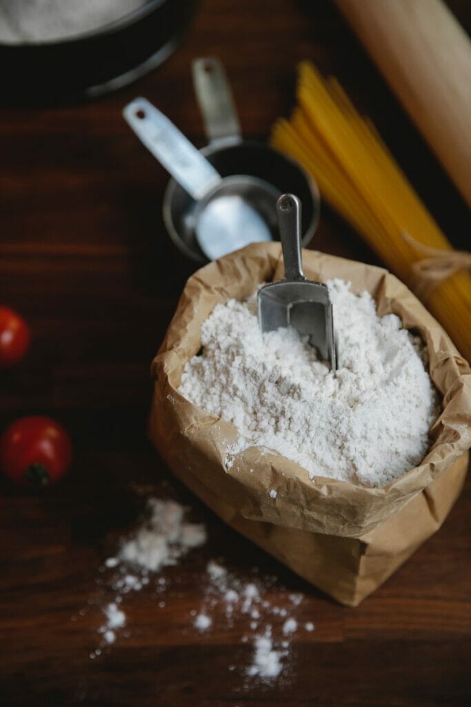 Flour, most used kitchen ingredients