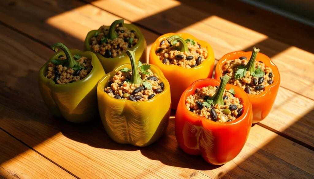 Stuffed Bell Peppers with Quinoa