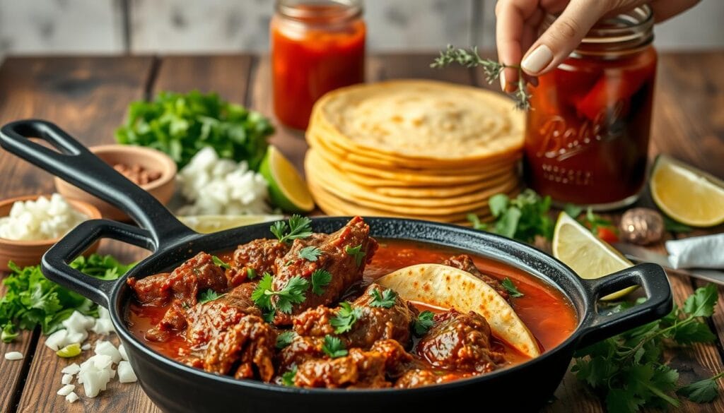 essential ingredients for birria tacos