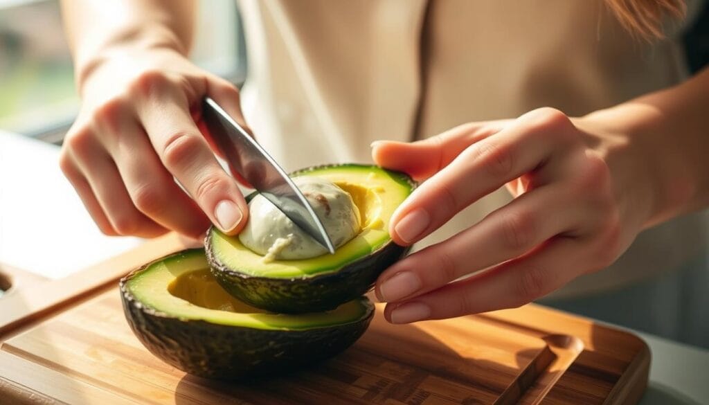 preparing avocados