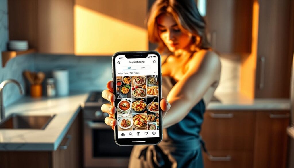 social media connection for recipes