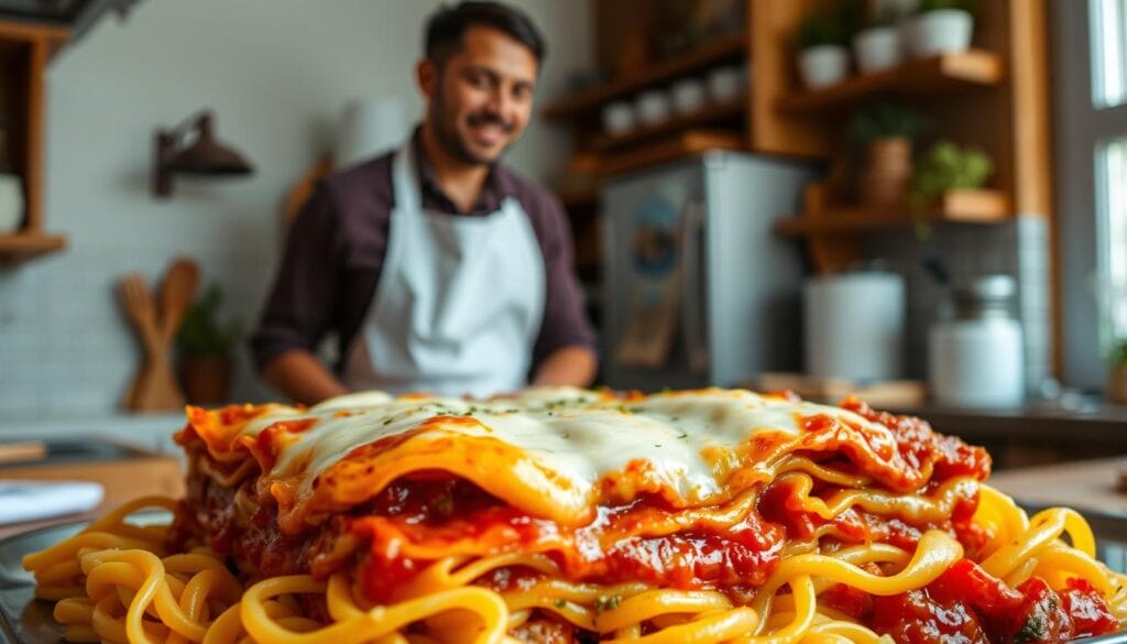 Italian comfort food lasagna