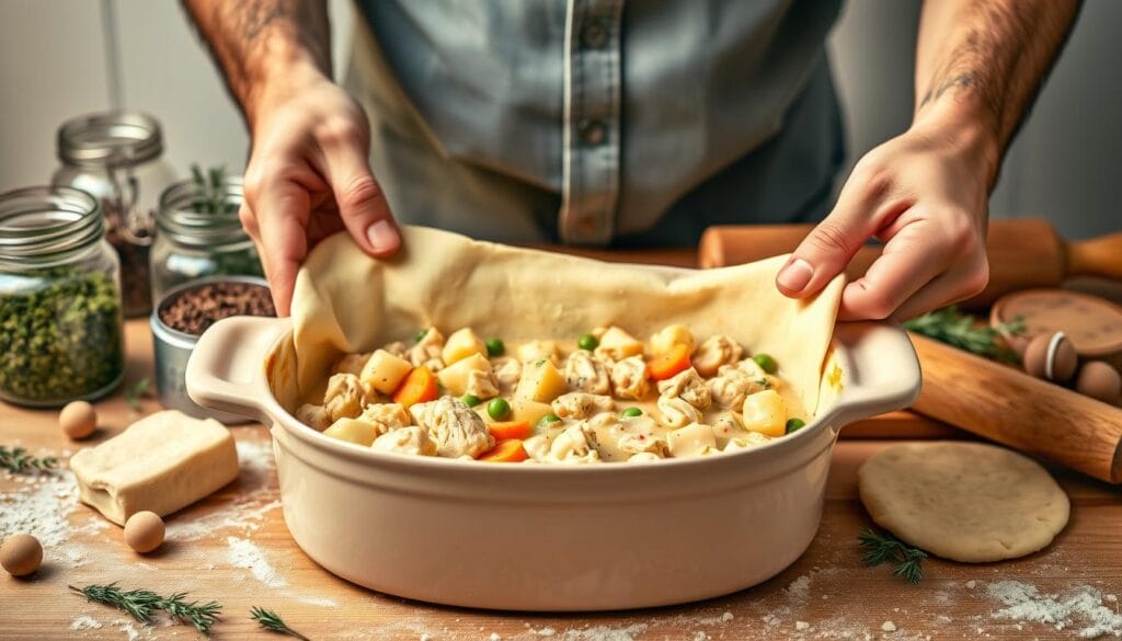 Chicken pot pie ingredients