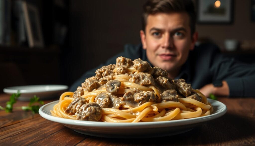 creamy beef pasta